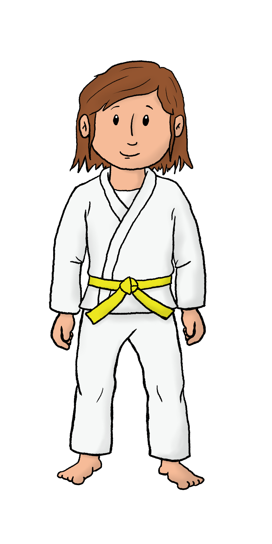 judo meisje kleur