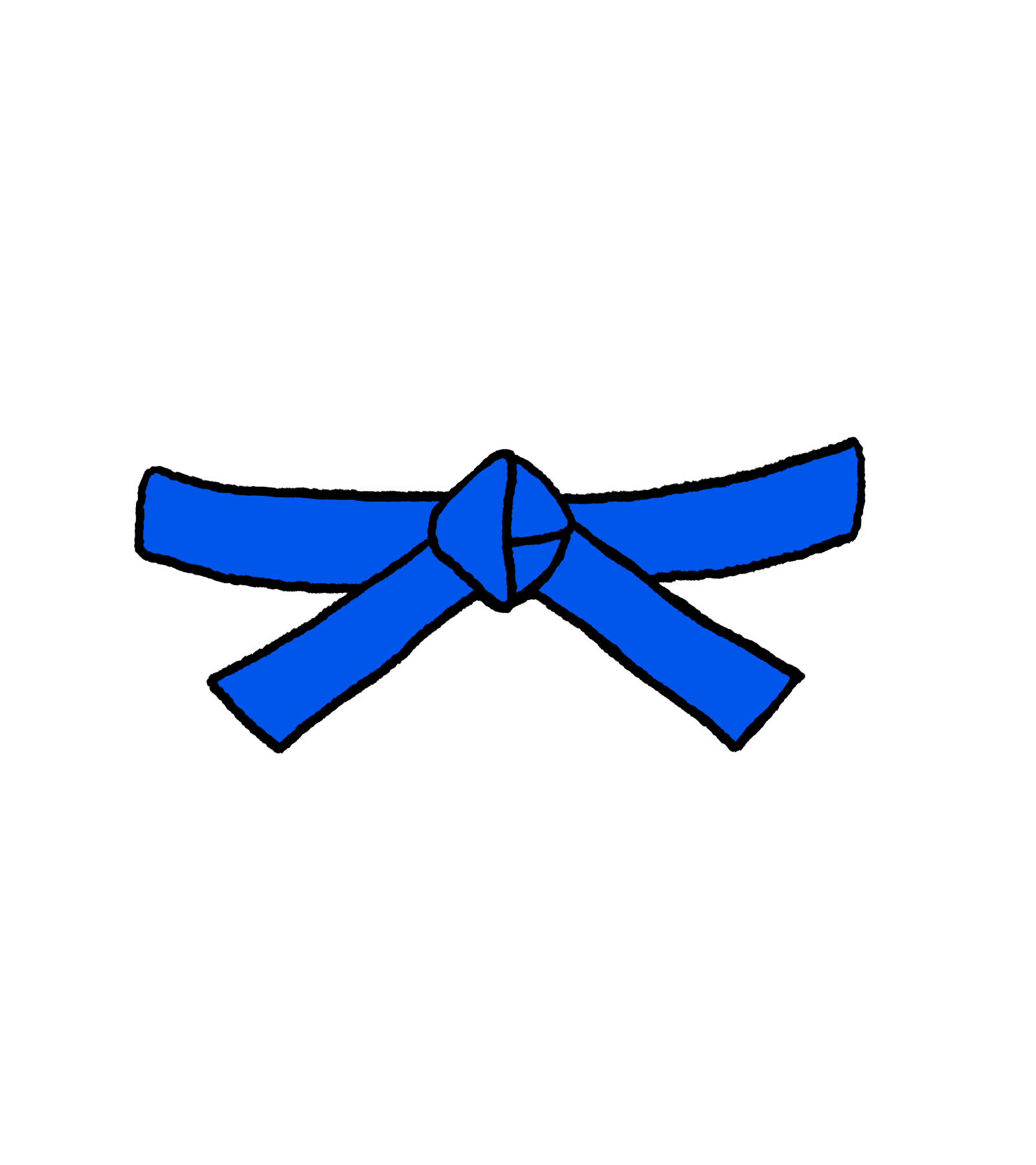 judo band blauw