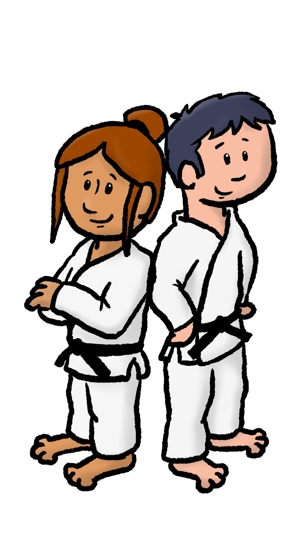 judo jongen meisje