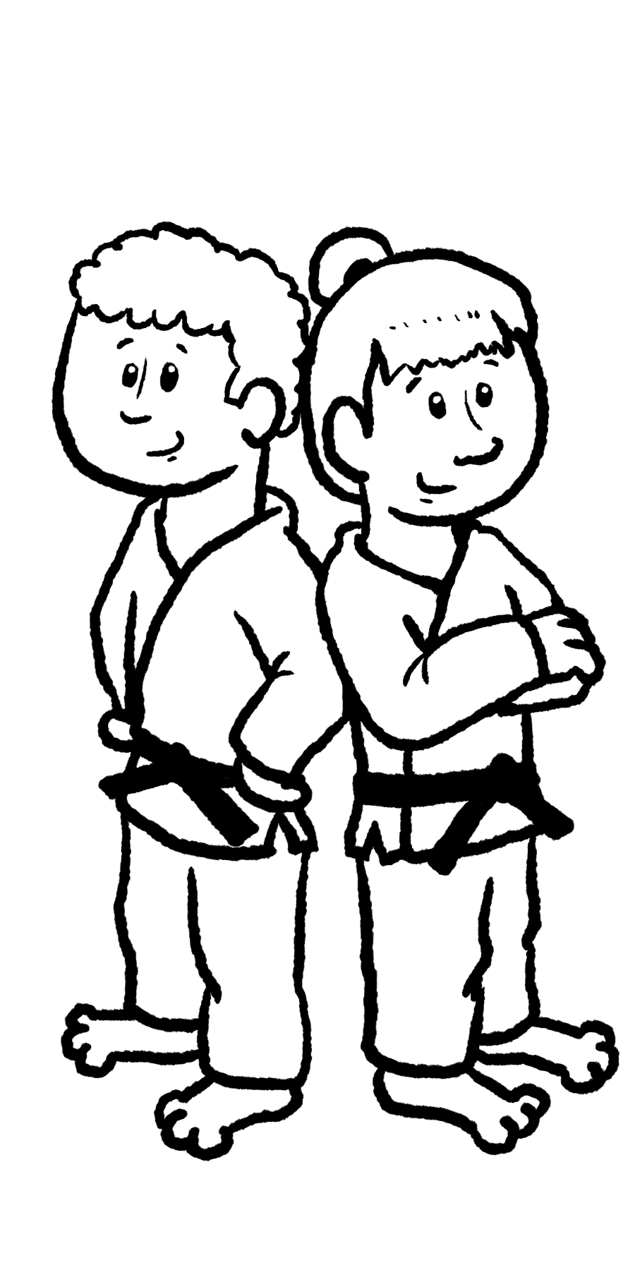 judo jongen meisje