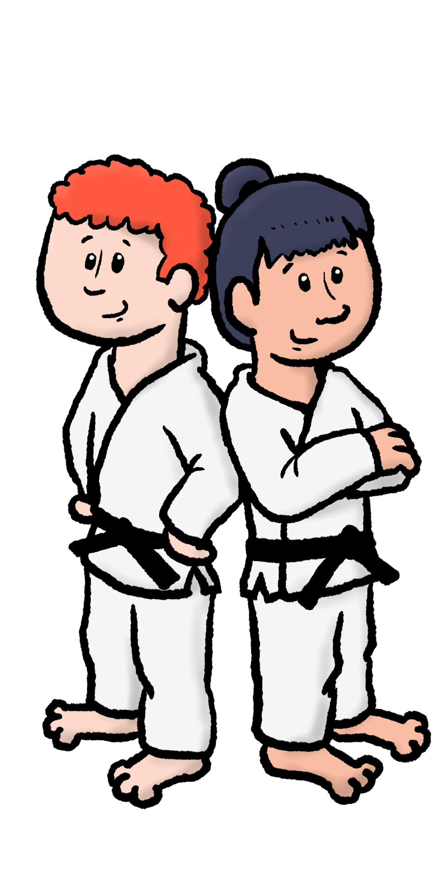 judo jongen meisje