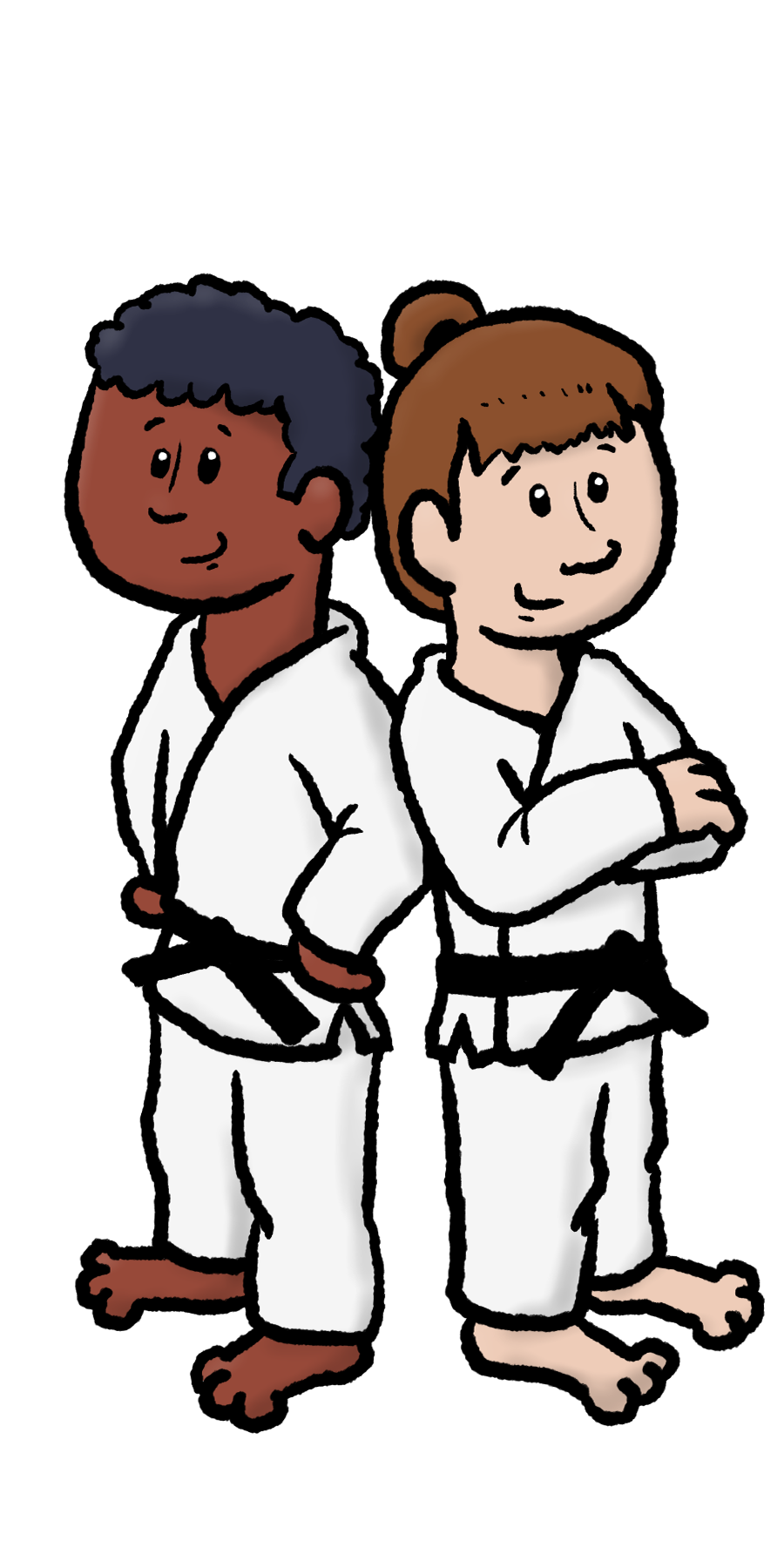 judo jongen meisje