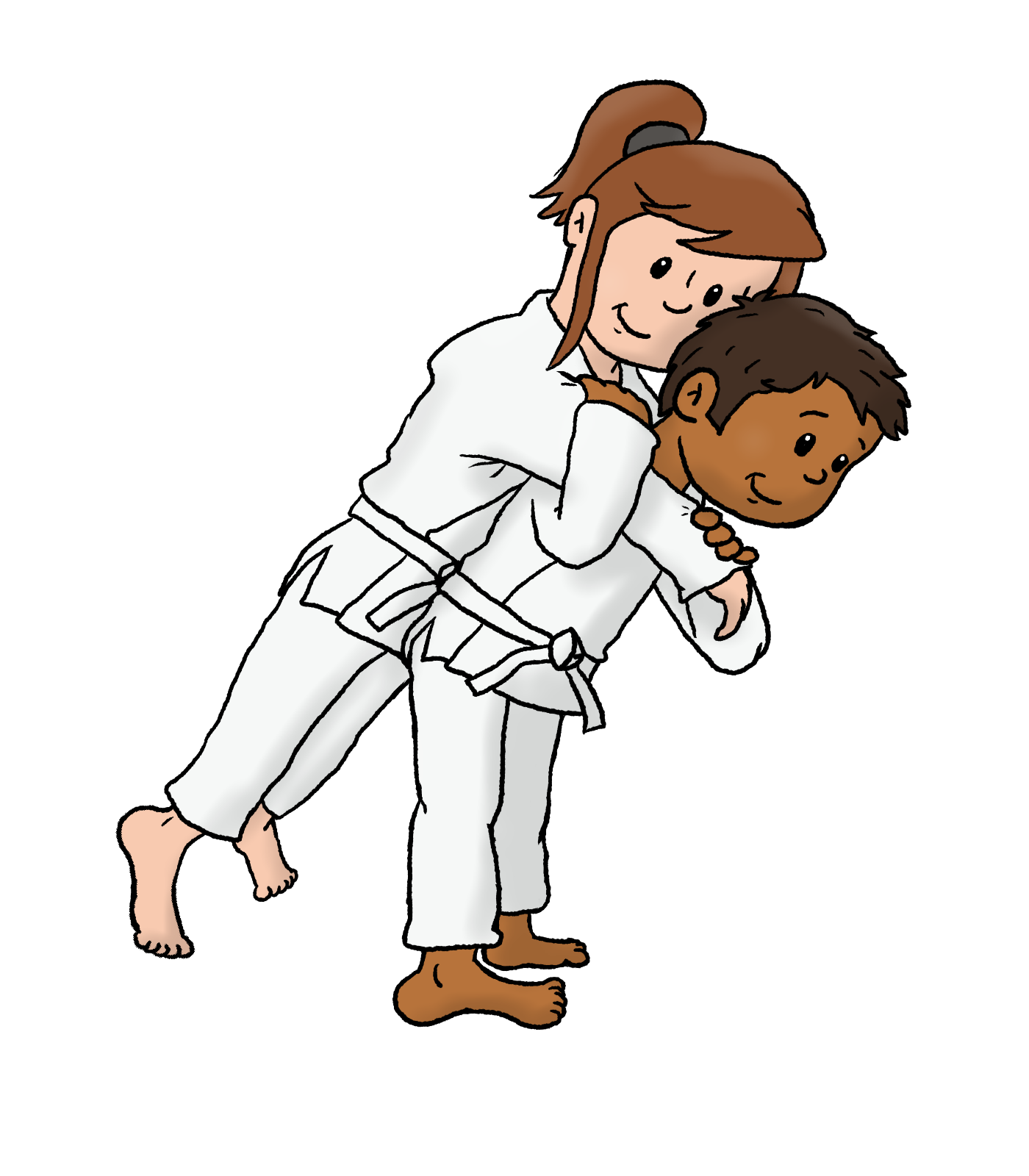 seoi-nage schouderworp kinderen judoworp