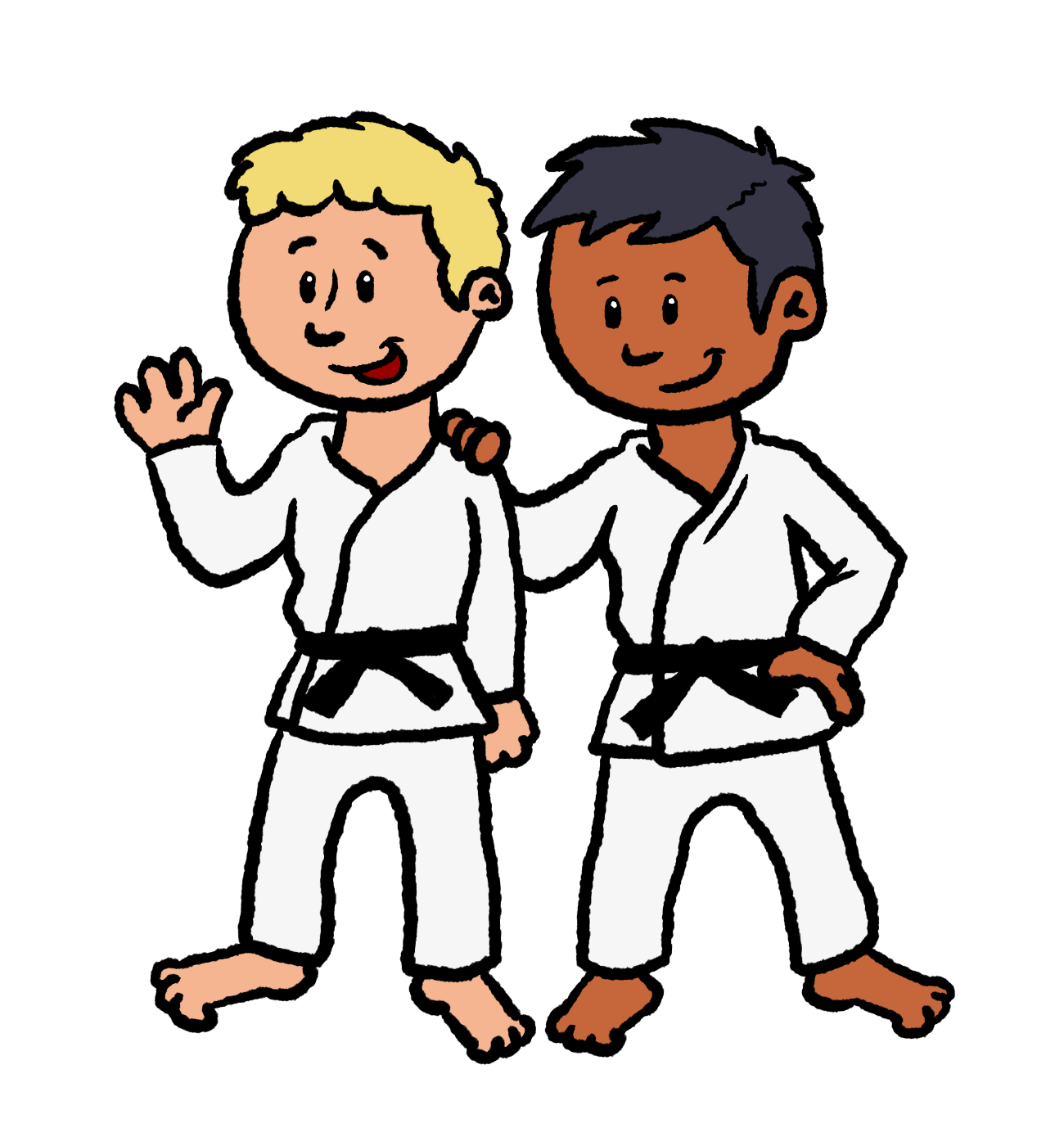 judo  jongens samen