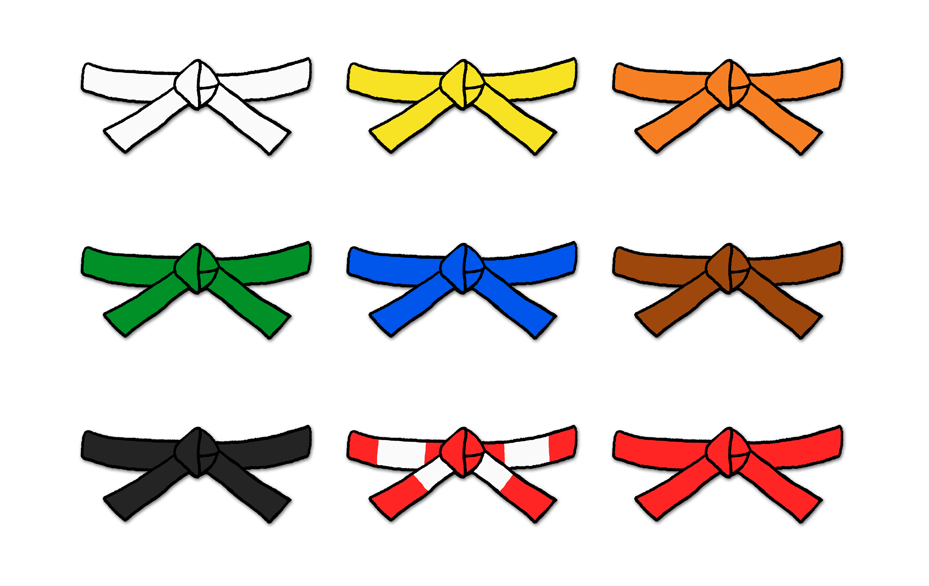 judo banden kleur