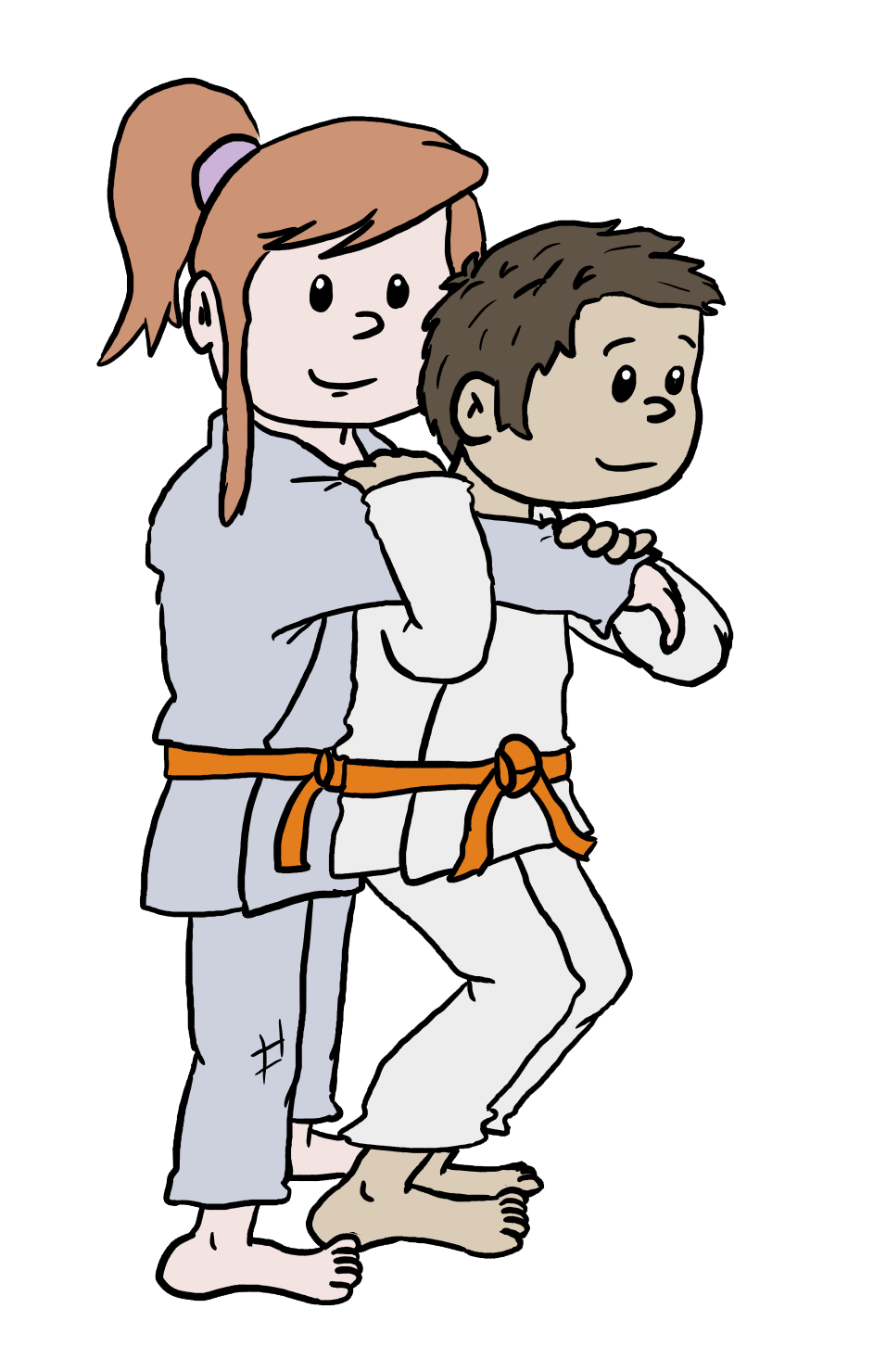 seoi-nage schouderworp kinderen judoworp